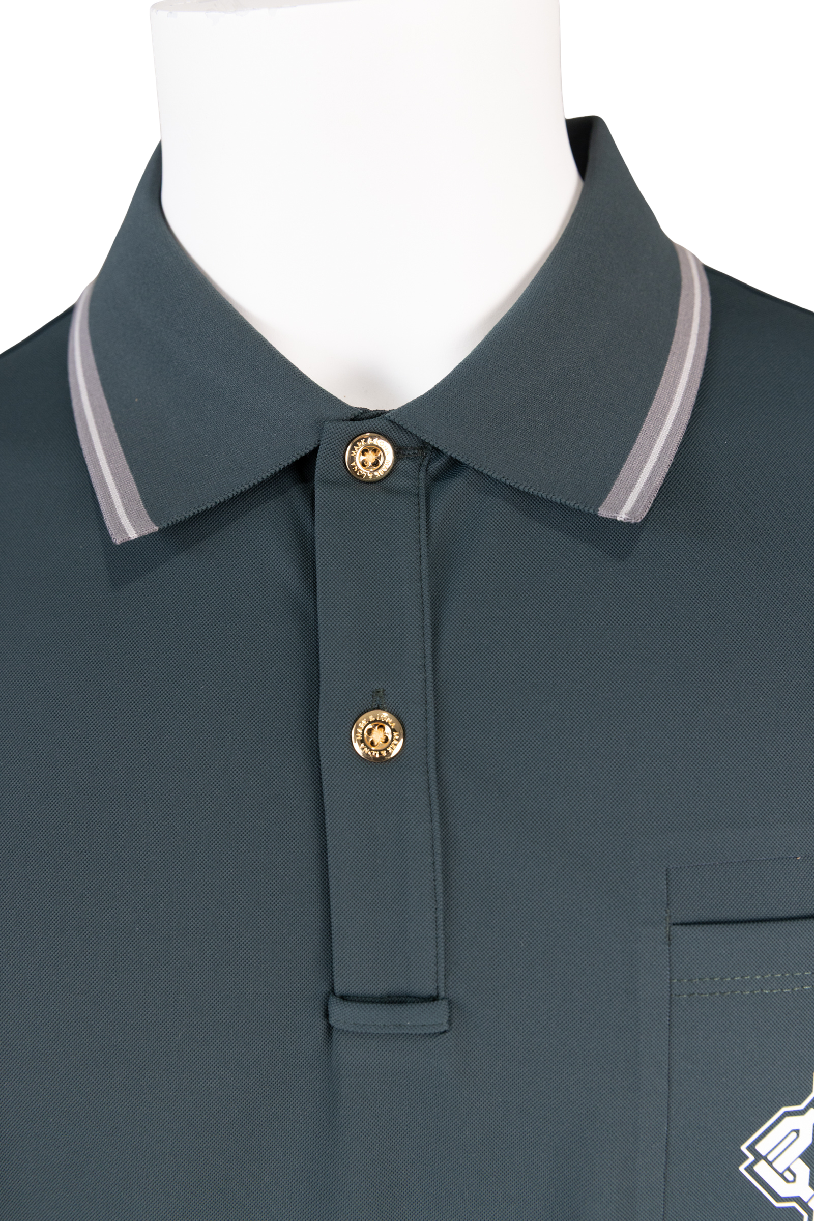 Stela Patch Pocket Stretch Piqué Polo | MEN | ポロシャツ | グリーン | メンズ | ゴルフウェア