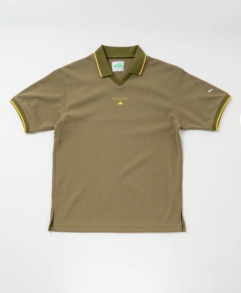 クリナポハポハ Vネックポロ S/S | ポロシャツ | オリーブ | メンズ | ゴルフウェア