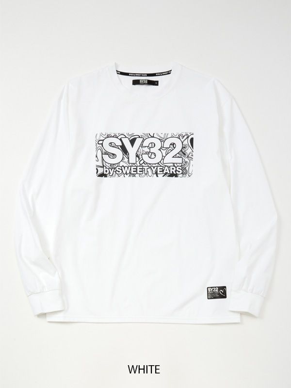 HEART PATTERN BOX LOGO L/S TEE | Tシャツ | ホワイト | メンズ | ゴルフウェア