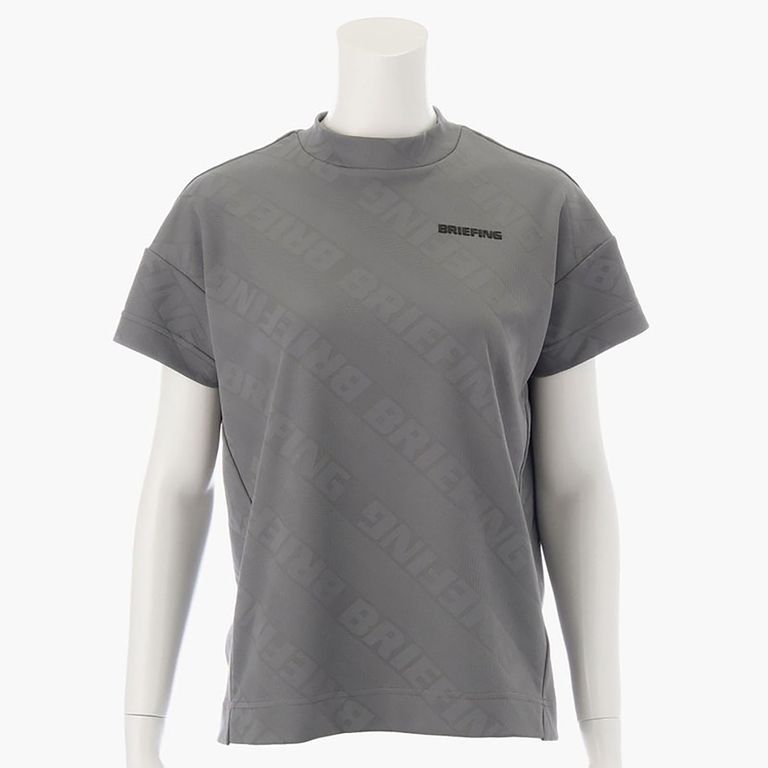 SH WOMENS BIAS LOGO HIGH NECK | ハイネックシャツ | グレー | レディース | ゴルフウェア