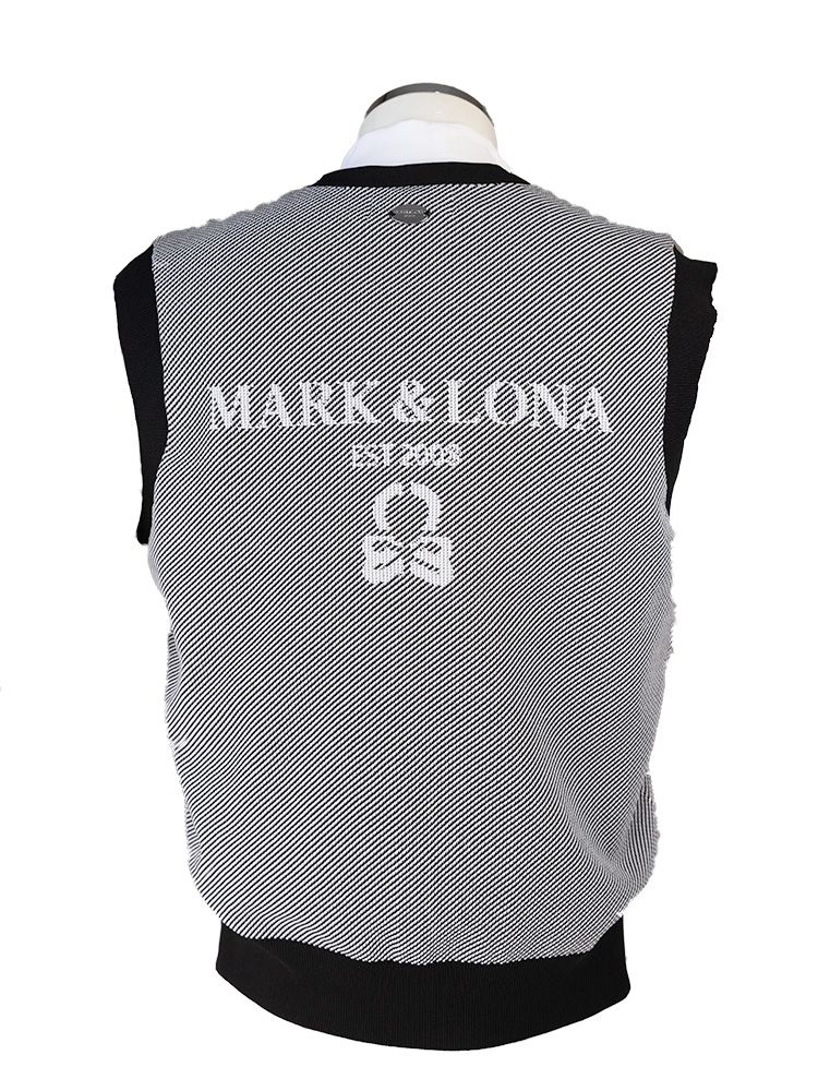 Gauge Camouflage Knit Vest  | ニットベスト | ブラック | メンズ | ゴルフウェア