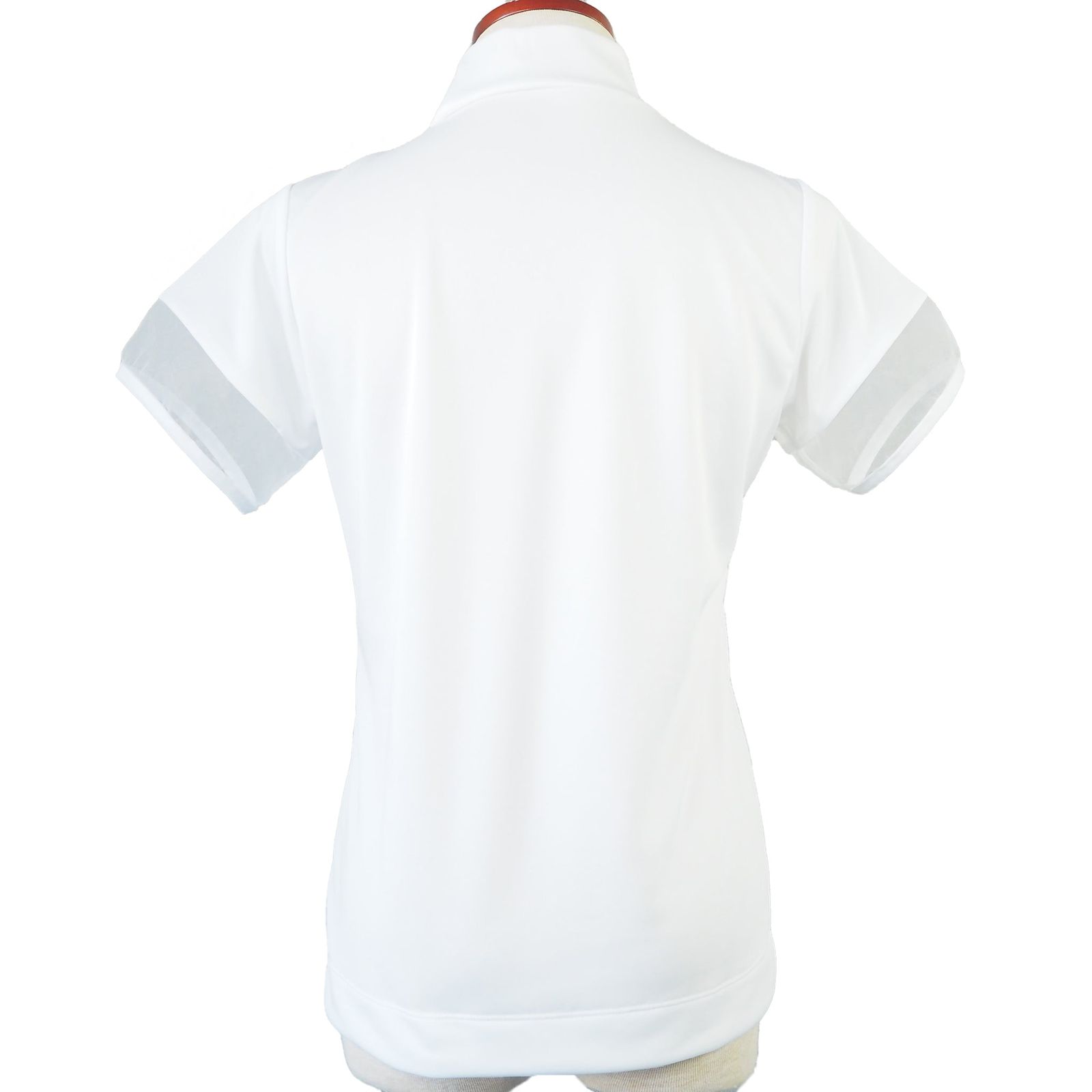 チビドラ 半袖 ハイネック | モックネック Tシャツ | レディース ゴルフウェア | WHITE ホワイト (010)