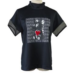 チビドラ 半袖 ハイネック | モックネック Tシャツ | レディース ゴルフウェア | BLACK ブラック (019)