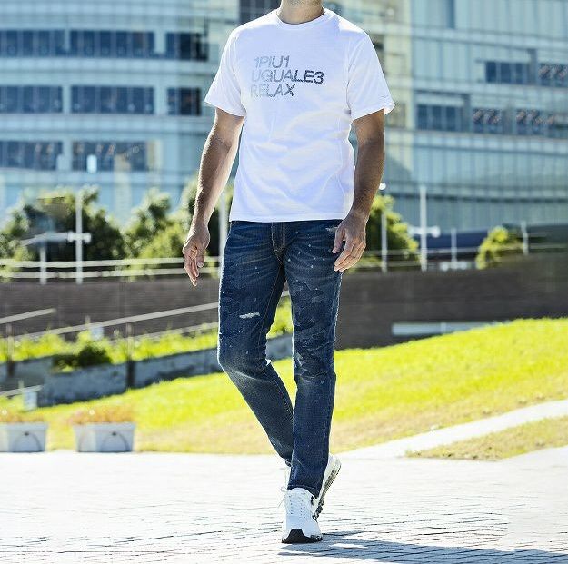 ラインストーンロゴ半袖Tシャツ | Tシャツ | ホワイト | メンズ