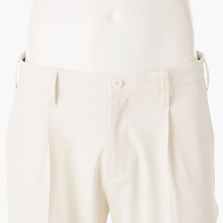 MENS PIQUE SINGLE PLEATED DRESS PANTS | パンツ | ホワイト | メンズ | ゴルフウェア
