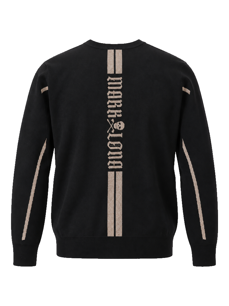 Fraktur Shimmer Crewneck Knit | セーター | ブラック | メンズ | ゴルフウェア