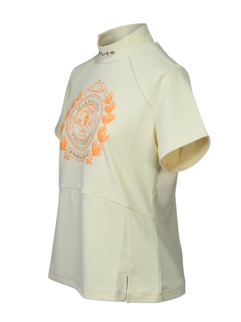 Reale Crystal Mock | モックネックシャツ | イエロー | レディース | ゴルフウェア