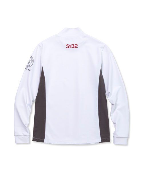 CARVICO HEART LOGO MOCK NECK SHIRTS | カルビコ ハートロゴ モックネック シャツ | レディース ゴルフウェア | WHITE ホワイト