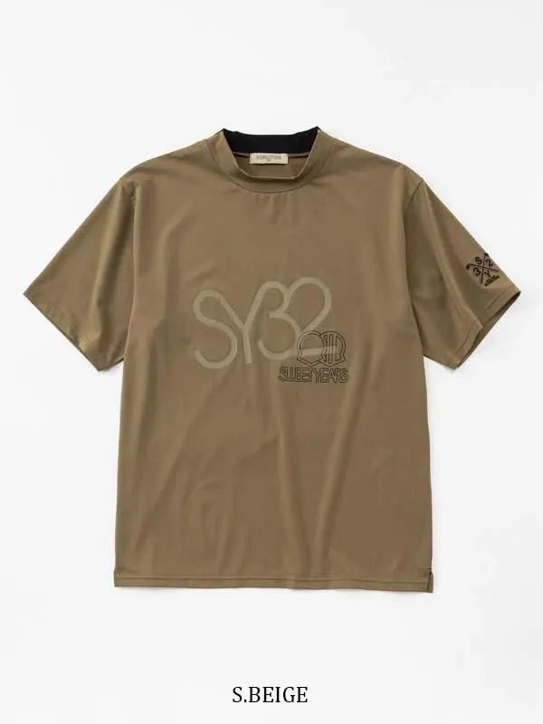 BIG LOGO MOCK | モックネック | ベージュ | メンズ | ゴルフウェア