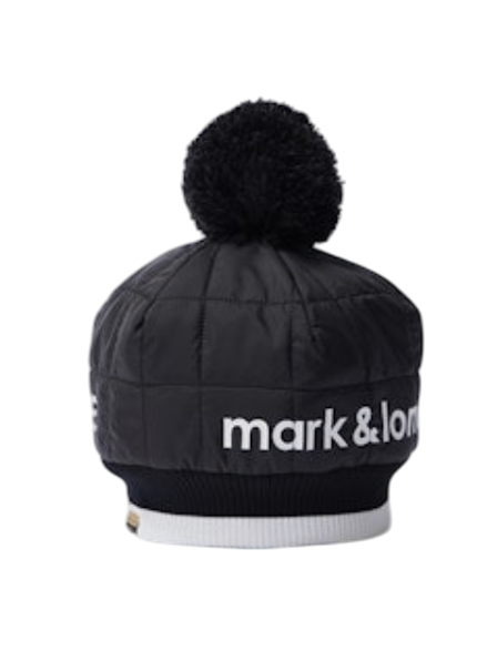 Frame Quilted Pom Cap | ニットキャップ | ブラック | ユニセックス | ゴルフ