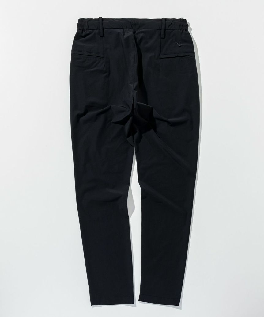 接触冷感グレンチェックナイロンスラックス | ロングパンツ | ブラック | メンズ