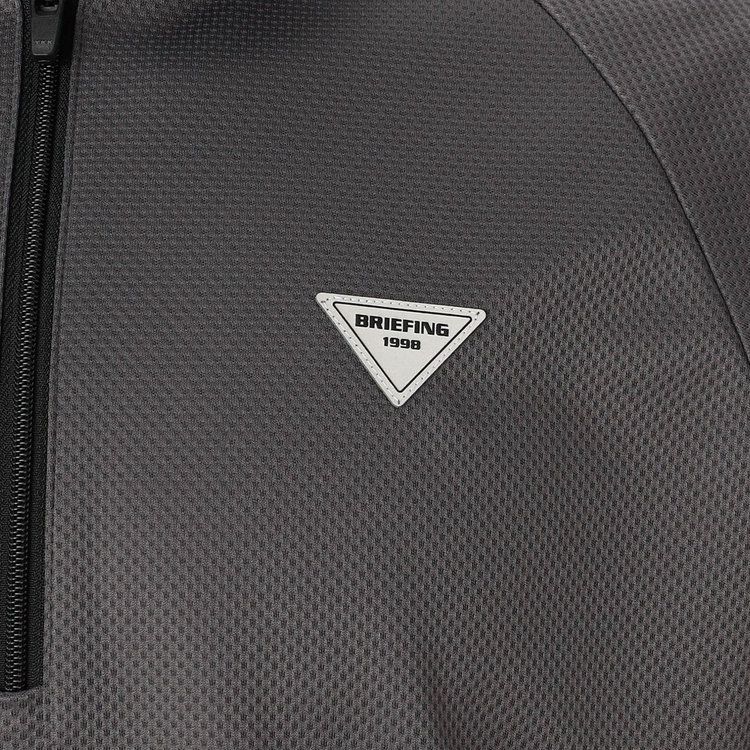 REF MEN'S HEM LOGO LS HALFZIP（リラックスフィット） | チャコール | メンズ | ゴルフウェア