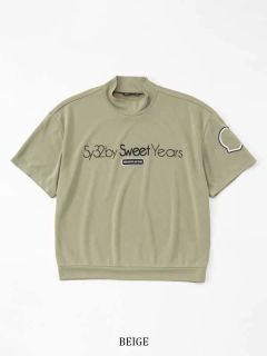 H/S MOCK SHIRTS | モックネック | ベージュ | レディース | ゴルフウェア