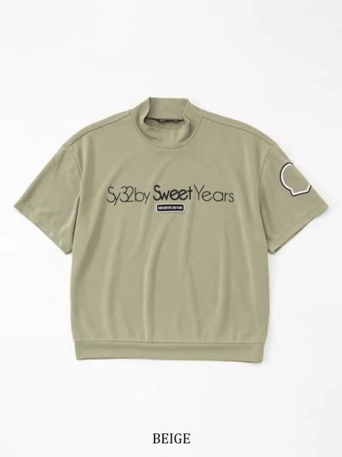 H/S MOCK SHIRTS | モックネック | ベージュ | レディース | ゴルフウェア