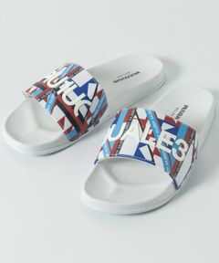 GEOMETRIC PRINT SANDALS | サンダル | レッド×ホワイト | メンズ