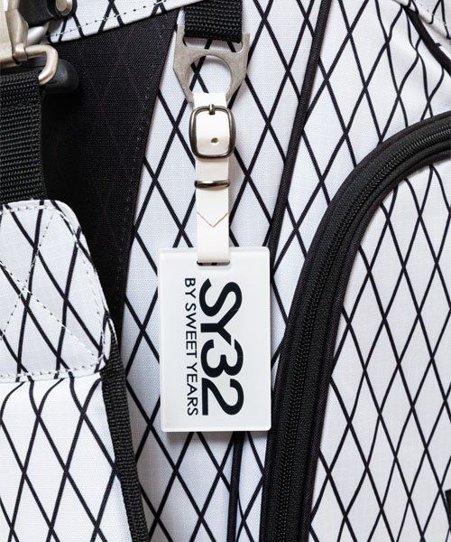 SY32 by SWEET YEARS ゴルフ スタンド キャディバッグ 白黒 JQ STAND CADDY BAG - 【公式】SY32 by SWEET YEARS GOLF ONLINE