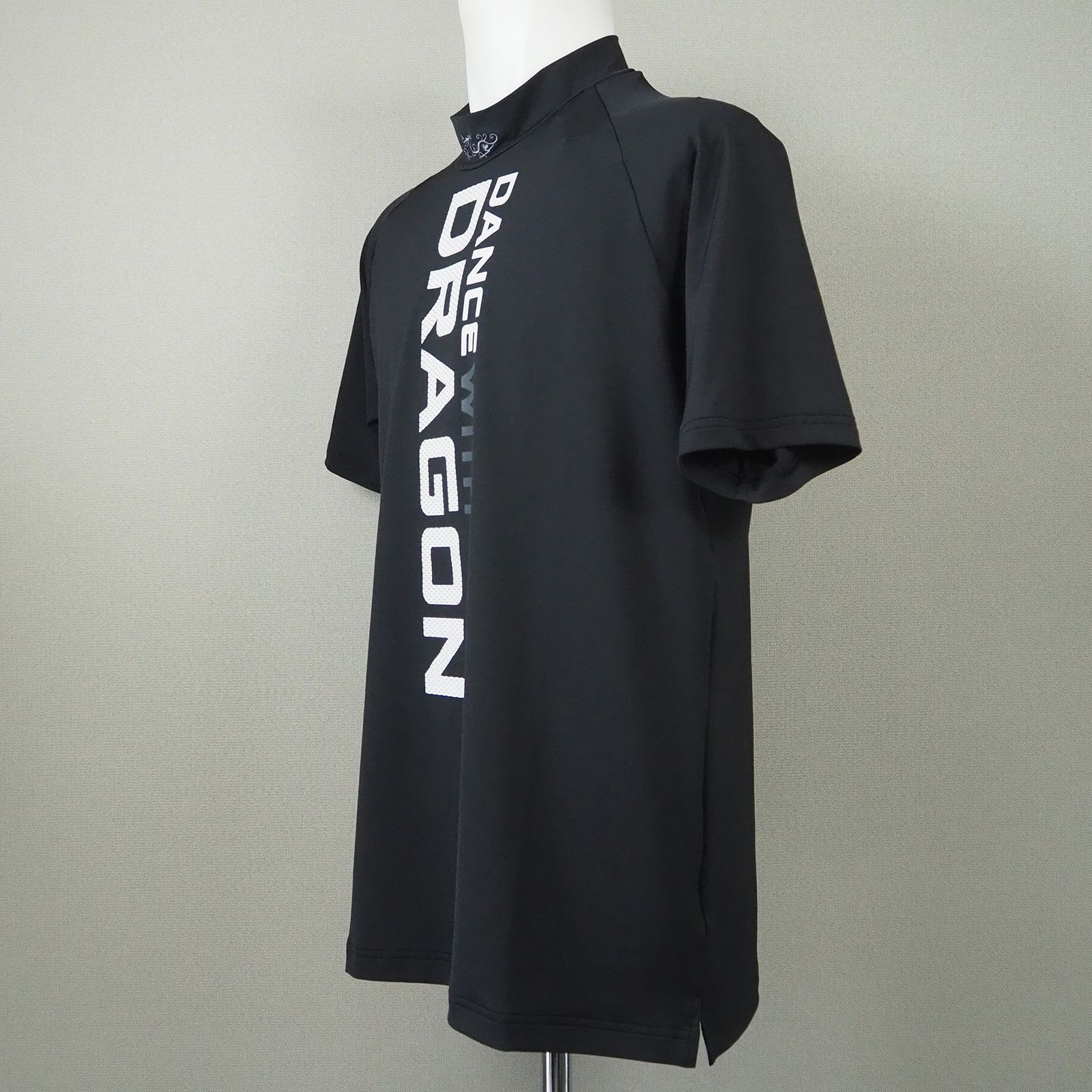 リサイクルベア天モック | 半袖 モックネック Tシャツ | メンズ ゴルフ | BLACK ブラック (019)