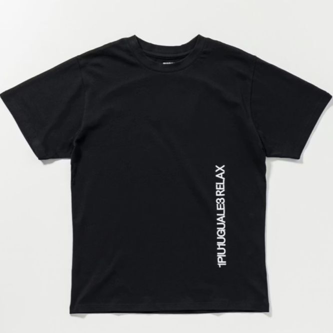 バーチカルエンブロイディー半袖Tシャツ | Tシャツ | ブラック | メンズ