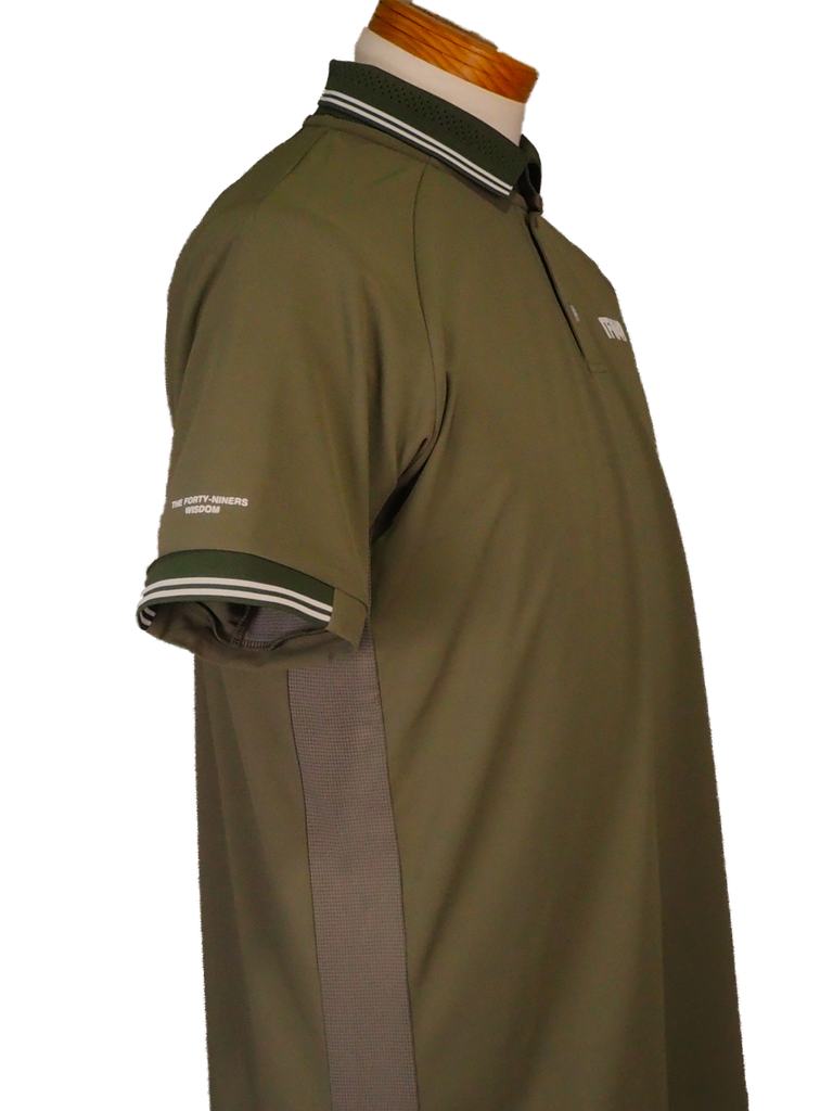TFW49 - LINE SLEEVE POLO | ポロシャツ | カーキ×ベージュ TFW49 - LINE SLEEVE POLO | ポロシャツ | カーキ×ベージュ