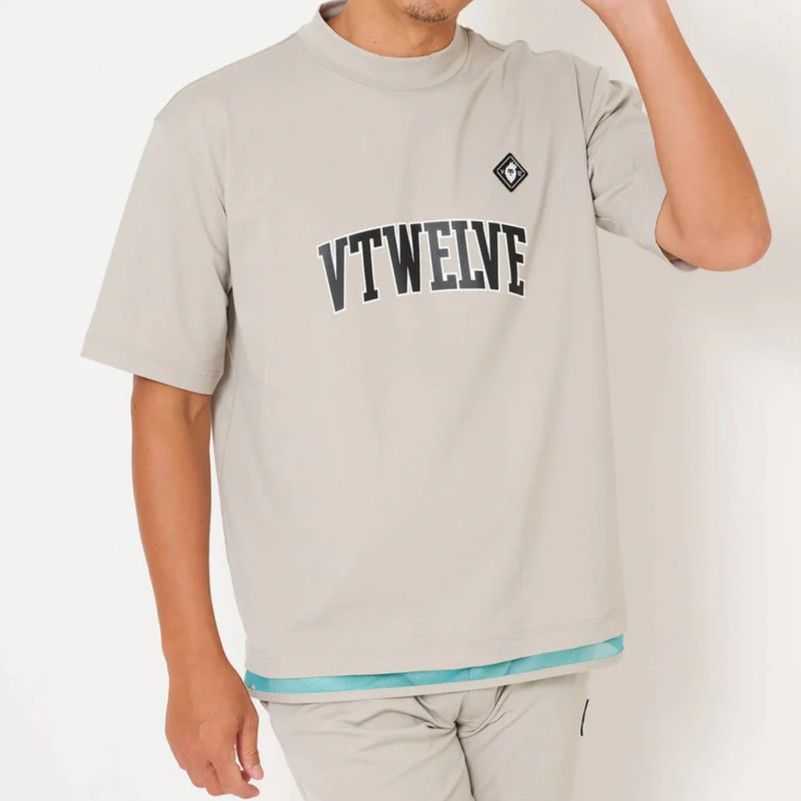 SNEAK MOCK | モックネックTシャツ | ベージュ | メンズ | ゴルフウェア