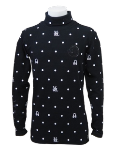 D●T Mock Neck Layer | モックネックシャツ | ブラック | メンズ | ゴルフウェア