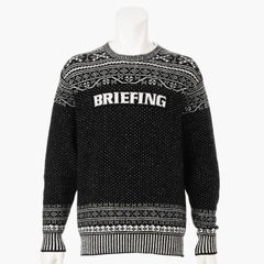 HOL MEN’S FAIR ISLE CREWNECK KNIT | ニット | ブラック | メンズ | ゴルフウェア