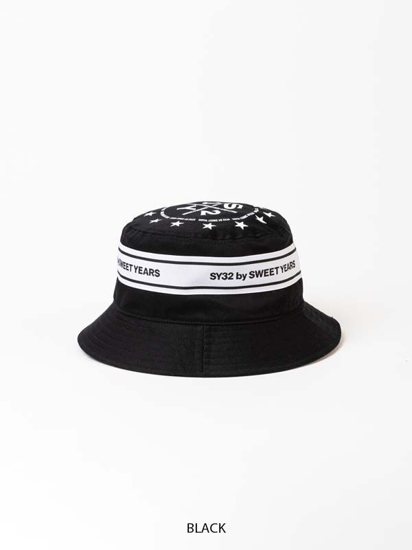 TAPE DESIGN BUCKET HAT | ハット | ブラック | ユニセックス