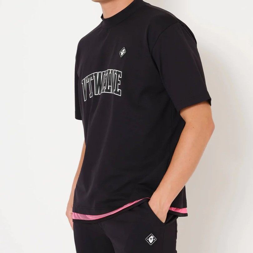 SNEAK MOCK | モックネックTシャツ | ブラック | メンズ | ゴルフウェア