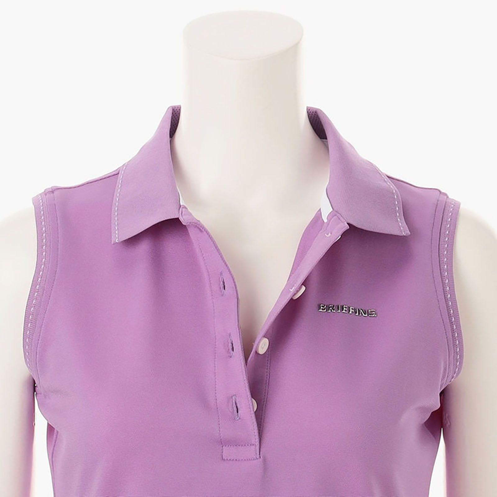 BRIEFING GOLF - WOMENS BASIC NO SLEEVE POLO | ポロシャツ | ノースリーブ | パープル | レディース  | ゴルフウェア | VINCITORE GOLF（ヴィンチトーレ ゴルフ）