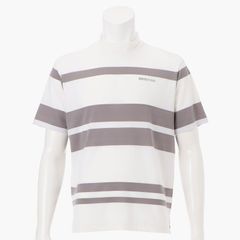 MEN’S PANEL STRIPE HIGHNECK （リラックスフィット） | ハイネックシャツ | ホワイト | メンズ | ゴルフウェア
