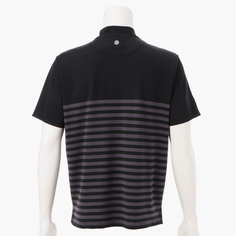 MEN’S SHADOW STRIPE HIGHNECK （リラックスフィット） | ハイネックシャツ | ブラック | メンズ | ゴルフウェア