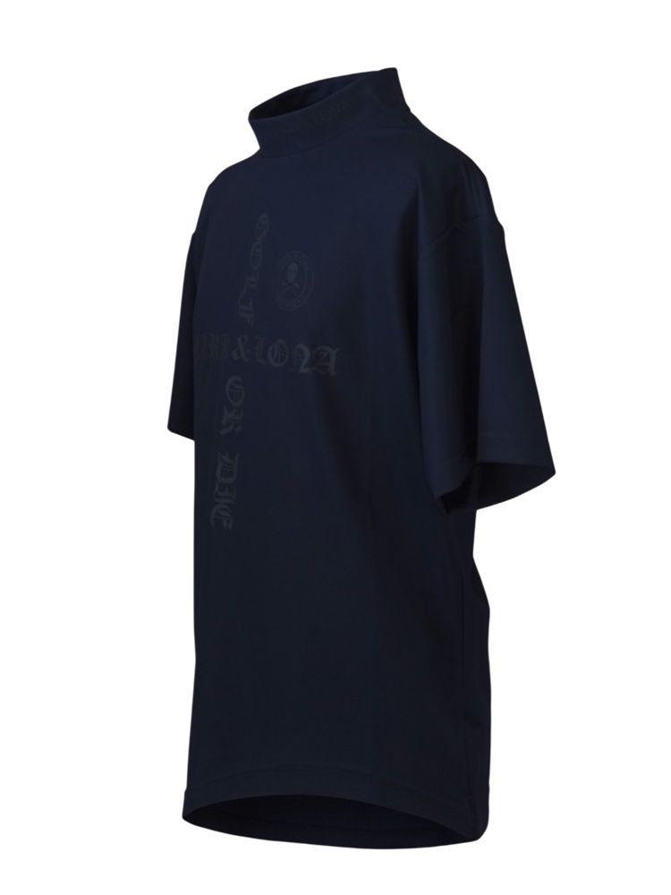 Croce Waffle Mock Neck Tee | Tシャツ | ネイビー | メンズ | ゴルフウェア