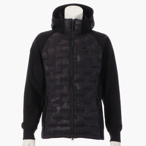 MEN'S WINDBLOCK MOLE YARN KNIT BLOUSON | ブルゾン | ブラック×カモ | メンズ | ゴルフウェア
