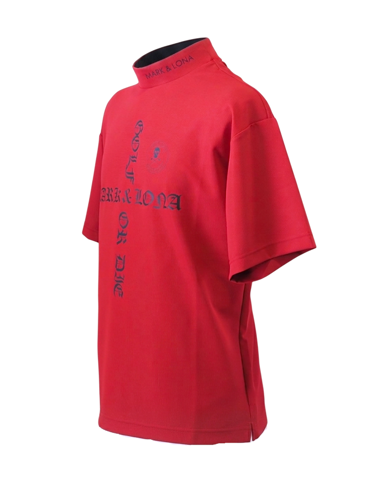 Croce Waffle Mock Neck Tee | MEN | Tシャツ | レッド | メンズ | ゴルフウェア