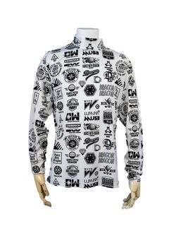 Various marksプリント長袖モック | モックネックシャツ | ホワイト | メンズ | ゴルフウェア