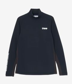 WARM MOCKNECK L/S T | モックネックシャツ | ブラック×ネイビー | メンズ | ゴルフウェア
