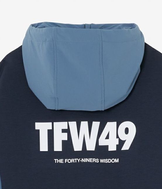 CARDBOARD MATERIAL HOODIE | パーカー | ネイビー×ブルーグレー | ユニセックス | ゴルフウェア