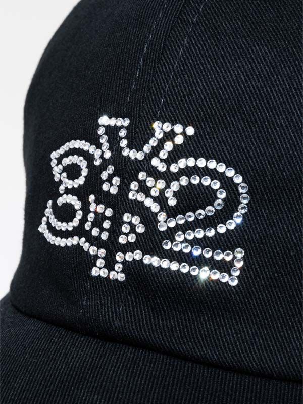 RHINESTONE AGG LOGO CAP | キャップ | ブラック | ユニセックス