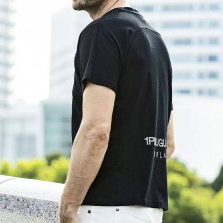ラインストーンバックサイドロゴ半袖Tシャツ | Tシャツ | ブラック | メンズ