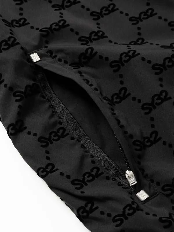 FLOCKY WOVEN STRECH ZIP HOODIE | ブルゾン | ブラック | メンズ | ゴルフウェア