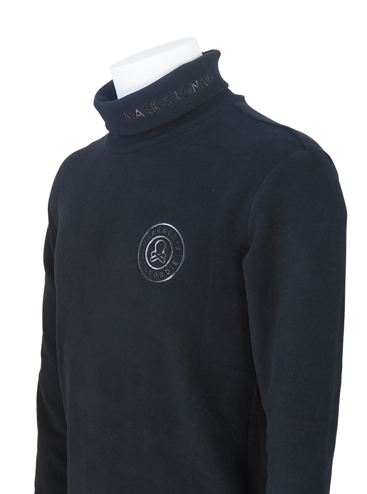ICN Mock Neck Layer | Tシャツ | ブラック | メンズ | ゴルフウェア