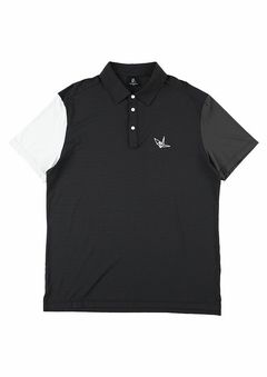 POLO CRAZY BACK LOGO | ポロシャツ | ブラック | メンズ | ゴルフウェア