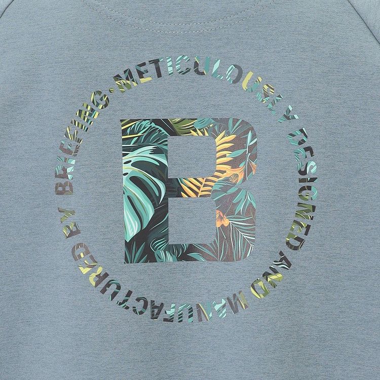 CR MEN’S BOTANICAL LOGO HIGHNECK （リラックスフィット） | ハイネックシャツ | ブルーグレー | メンズ | ゴルフウェア