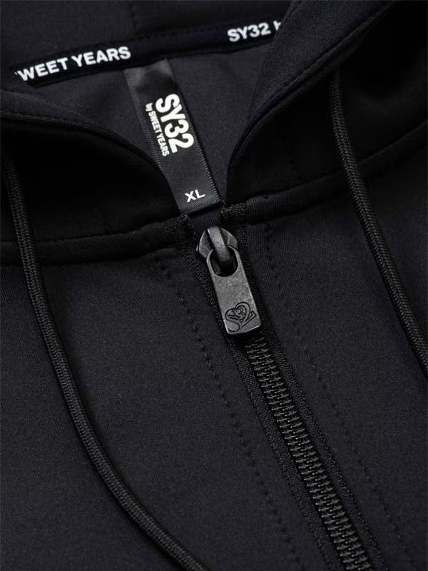 DOUBLE KNIT MULTI LOGO ZIP HOODIE | パーカー | ブラック | メンズ | ゴルフウェア