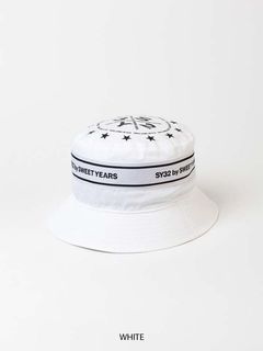TAPE DESIGN BUCKET HAT | ハット | ホワイト | ユニセックス