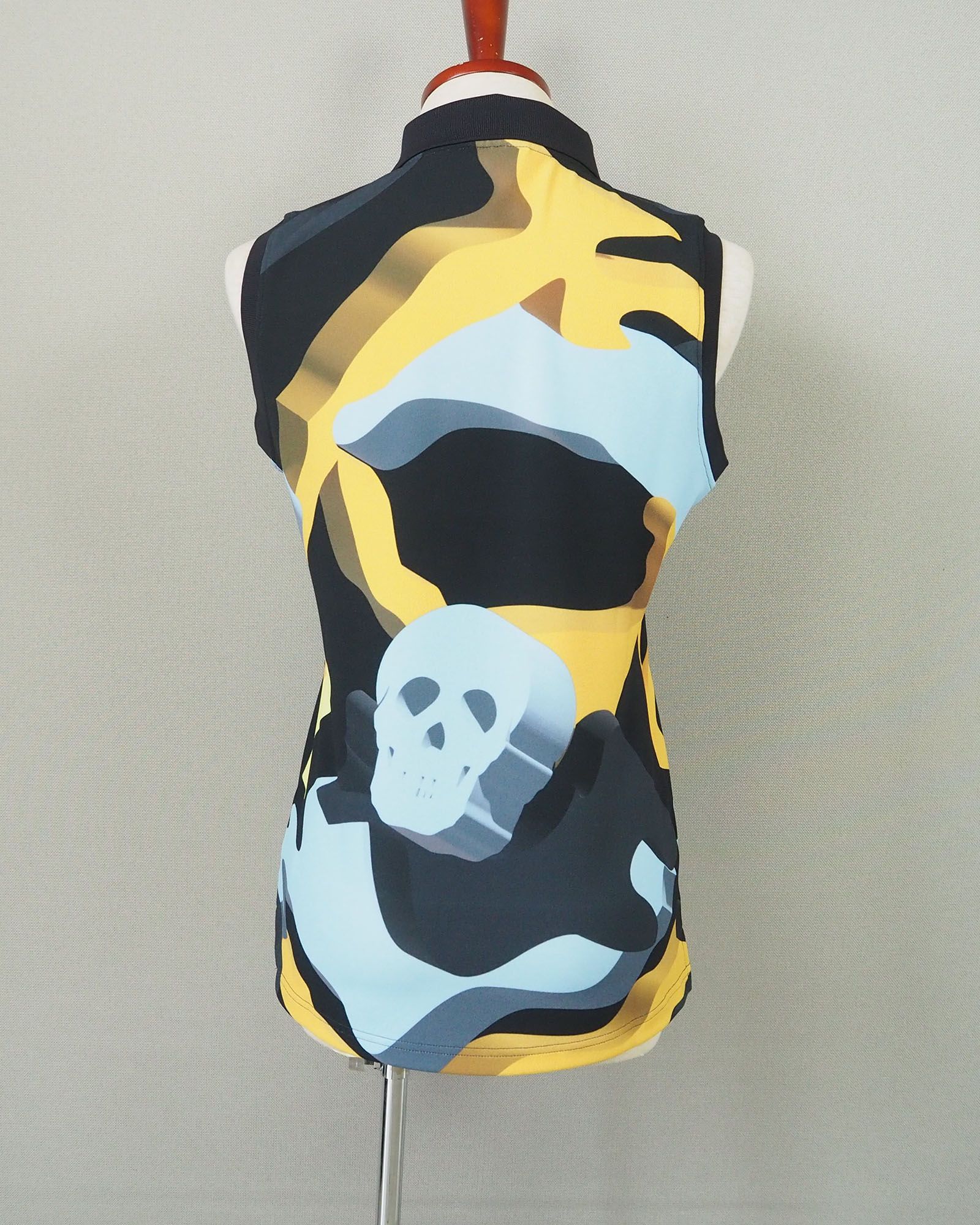 Dimention Camo Sleeveless Polo | ディメンション カモ スリーブレス ポロ | ノースリーブ ポロシャツ | レディース | ブラック