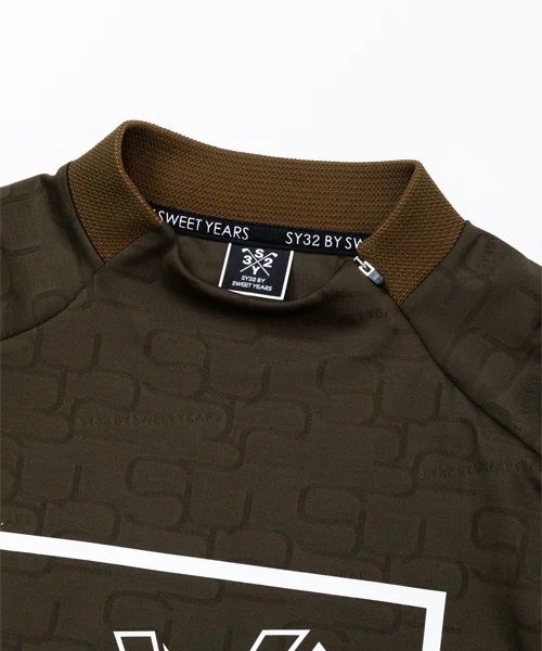 SYG JQ INTERLOCK L/S SHIRTS | モックネックTシャツ | カーキ | メンズ | ゴルフウェア