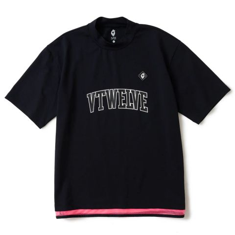 SNEAK MOCK | モックネックTシャツ | ブラック | メンズ | ゴルフウェア