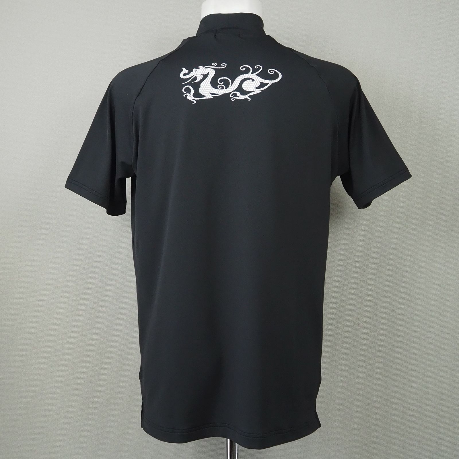 リサイクルベア天モック | 半袖 モックネック Tシャツ | メンズ ゴルフ | BLACK ブラック (019)