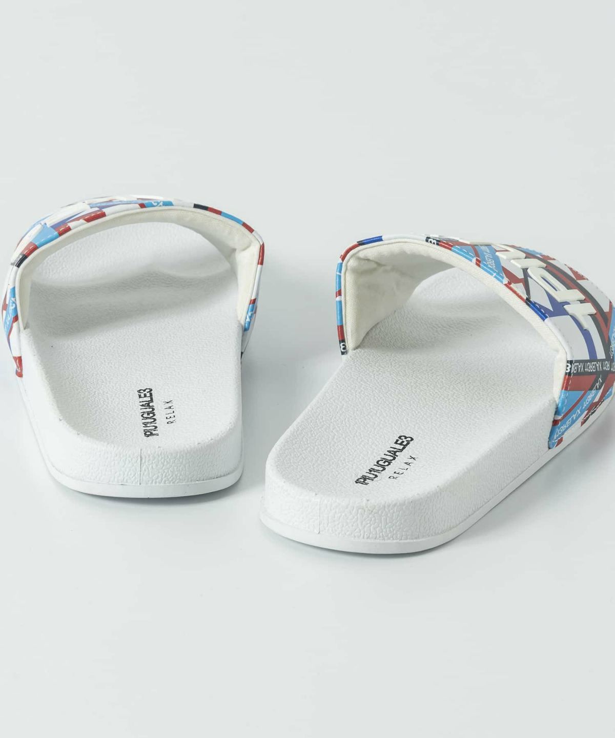 GEOMETRIC PRINT SANDALS | サンダル | レッド×ホワイト | メンズ